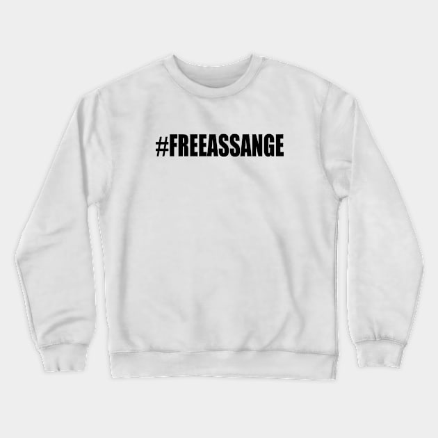 FREE ASSANGE Crewneck Sweatshirt by Milaino